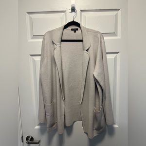 J.Crew Eloise Open Sweater Blazer in Dove Grey, XL